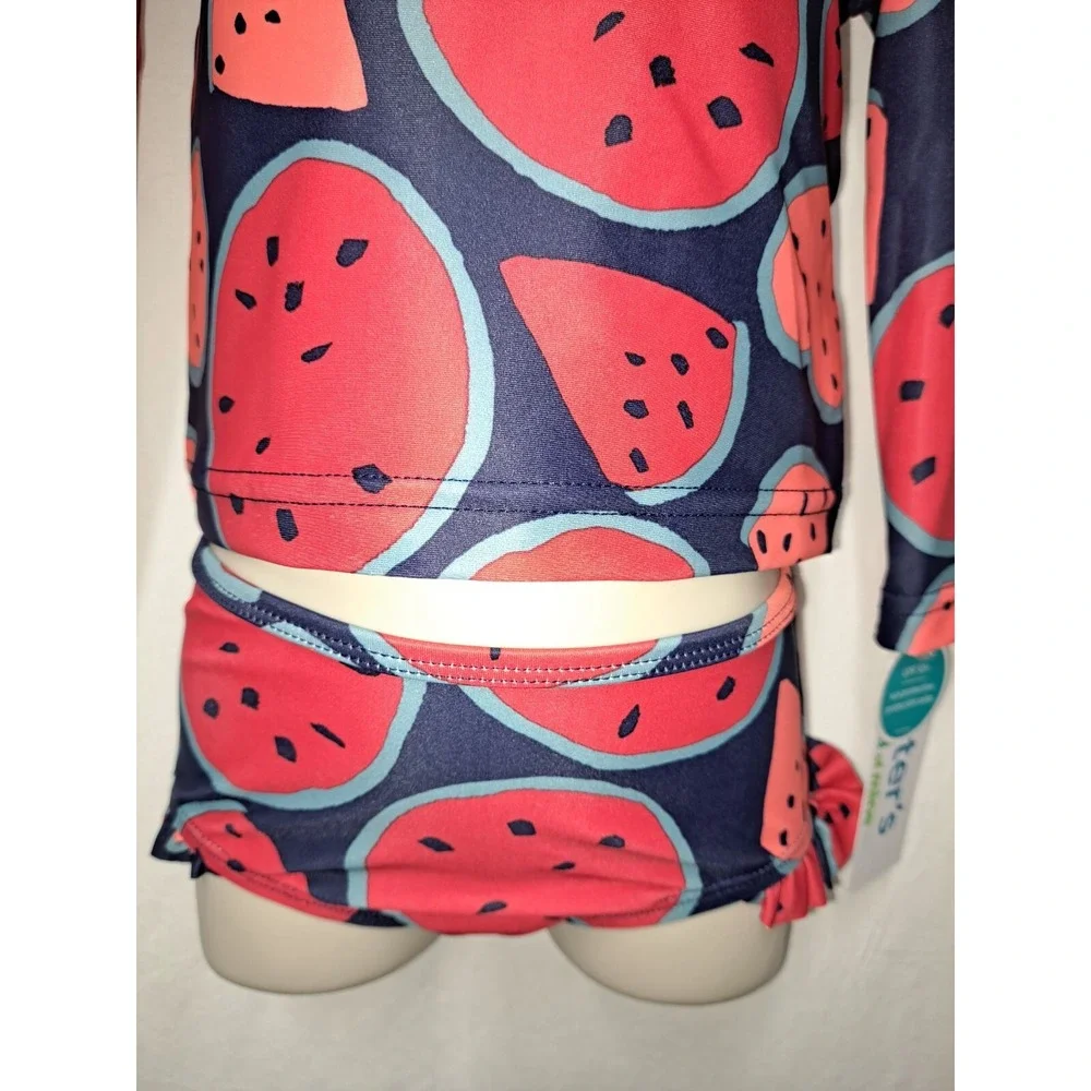 Carter's Watermelon Child of Mine Toddler Girl 18 M Rashguard Swim Set 2-Piece